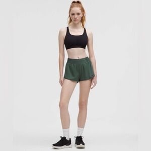 Lululemon Athletica Hotty Hot HR 2.5” Lined High Rise Dark Forest Shorts $68